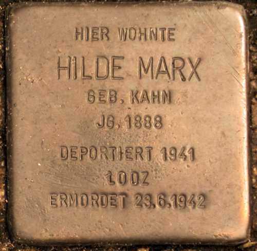 Hilde Marx geb. Kahn